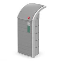 Prullenbak Hailo Profiline WSB 120l grijs kunststof