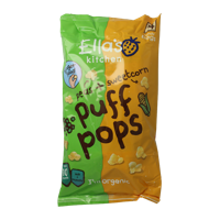 Puff pops peas & sweetcorn 10+ maanden bio 36 Gram