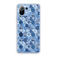 Blauw motief: Xiaomi Mi 11 Lite Transparant Hoesje