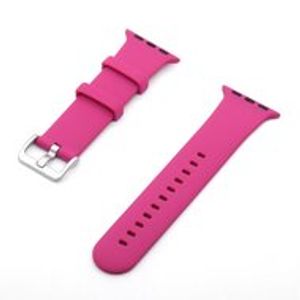 Rubberen sportbandje met gesp - Roze - Geschikt voor Apple Watch 38mm / 40mm / 41mm