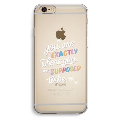 Right Place: iPhone 6 / 6S Transparant Hoesje