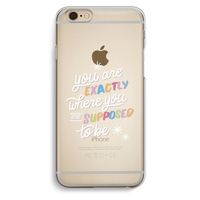Right Place: iPhone 6 / 6S Transparant Hoesje