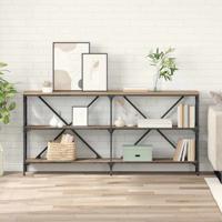 Wandtafel met plank Artisan Eiken 160 x 30 x 75 cm Bewerkt hout