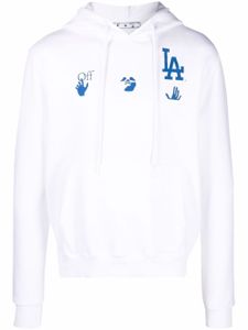 Off-White hoodie LA Dodgers à logo imprimé - Blanc