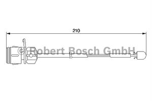 Waarschuwingscontact, remvoering-/blokslijtage Voor AP193