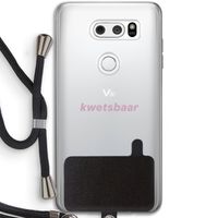 kwetsbaar: LG V30 Transparant Hoesje met koord