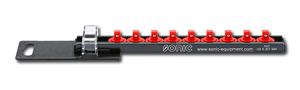 1/4" Aluminium doppenrail leeg (9-delig) PRL200209