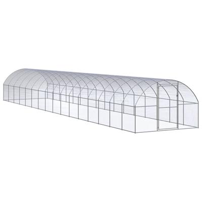 Kippenren 3x16x2 m gegalvaniseerd staal