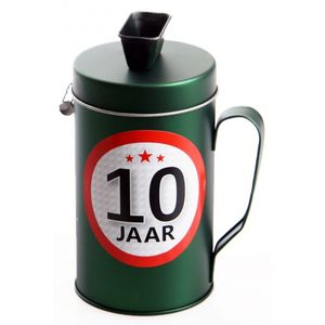 10 jaar geworden spaarpot