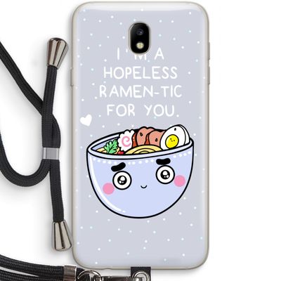 I'm A Hopeless Ramen-Tic For You: Samsung Galaxy J7 (2017) Transparant Hoesje met koord