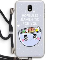 I'm A Hopeless Ramen-Tic For You: Samsung Galaxy J7 (2017) Transparant Hoesje met koord