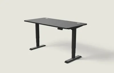 Desktronic HomePro bureau Zwart / Zwart / 160x80 cm