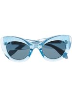 Alexander McQueen Eyewear lunettes de soleil à verres teintés - Bleu