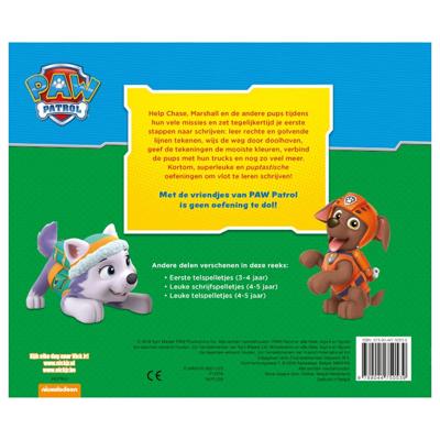 Deltas Paw patrol - eerste schrijfspelletjes (3-4 jaar)