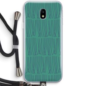 Swirls: Samsung Galaxy J3 (2017) Transparant Hoesje met koord