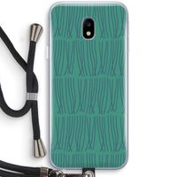 Swirls: Samsung Galaxy J3 (2017) Transparant Hoesje met koord