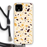 Terrazzo N°13: Pixel 4 Transparant Hoesje met koord