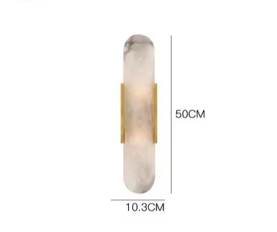 Luxe Marmeren Wandlamp - Modern Design met Stijlvolle Verlichting
