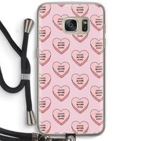 Chicks before dicks: Samsung Galaxy S7 Transparant Hoesje met koord