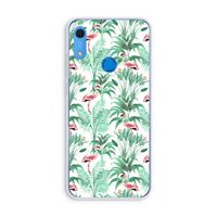 Flamingo bladeren: Huawei Y6s Transparant Hoesje
