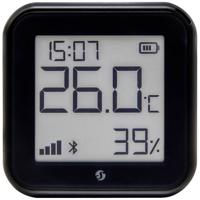 Shelly H&T Gen 3 Matte Black Draadloze temperatuur- en luchtvochtigheidssensor