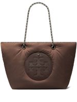 Tory Burch sac cabas Ella à détail de chaine - Marron