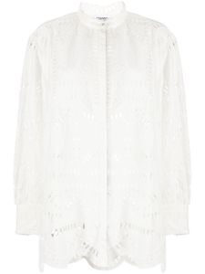 Charo Ruiz Ibiza blouse à découpes - Blanc