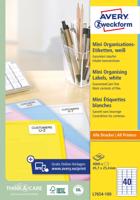 Etiket avery l7654-100 45.7x25.4mm wit 4000st