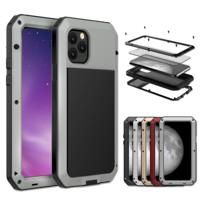 Voor iPhone 11 metalen Armor Triple proofing beschermhoes (zilver)