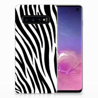 Samsung Galaxy S10 TPU Hoesje Zebra