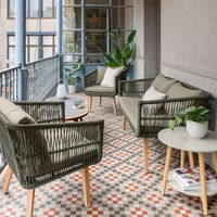 Kave Home Tuinset 'Inti' kleur Groen Kave Home Tuinset 'Inti' kleur Groen