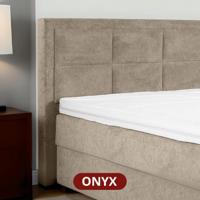 2dekans Hoofdbord Onyx Beige | B220 x 130H | Stofschade zijkant