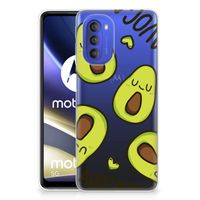 Motorola Moto G51 5G Telefoonhoesje met Naam Avocado Singing - thumbnail