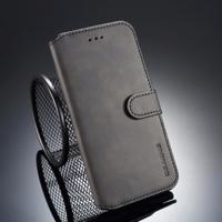 DG. MING Retro olie kant horizontale Flip Case voor iPhone 8 & 7 Plus met houder & Card Slots & portefeuille (zwart)