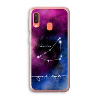 Sterrenbeeld - Donker: Samsung Galaxy A20e Transparant Hoesje
