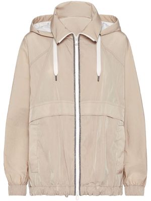 Brunello Cucinelli veste légère à fermeture zippée - Tons neutres