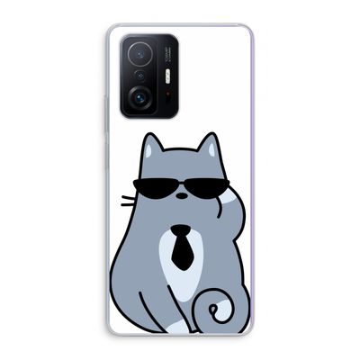 Cool cat: Xiaomi 11T Pro Transparant Hoesje