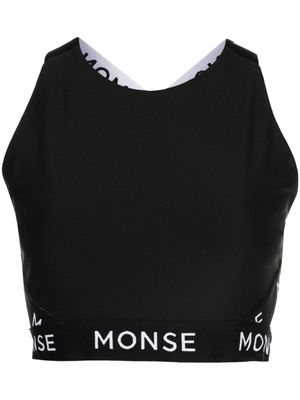 Monse haut à logo imprimé - Noir