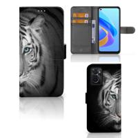 OPPO A76 | A96 | Telefoonhoesje | Met pasjeshouder | Tijger