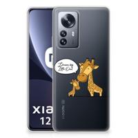 Xiaomi 12 Pro Telefoonhoesje met Naam Giraffe