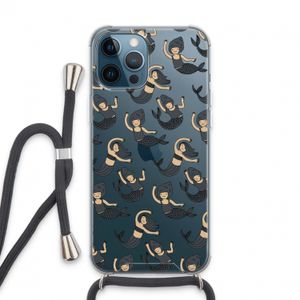 Zeemeermin: iPhone 13 Pro Max Transparant Hoesje met koord