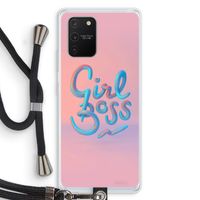 Girl boss: Samsung Galaxy S10 Lite Transparant Hoesje met koord