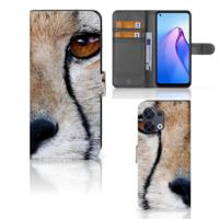 OPPO Reno8 | Telefoonhoesje | Met pasjeshouder | Cheetah
