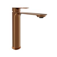 Blaufoss Bodan verhoogde wastafelkraan brushed rosegold