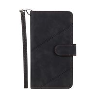 iPhone 7 hoesje - Bookcase - Koord - Pasjeshouder - Portemonnee - Kunstleer - Zwart