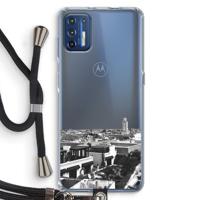 Marrakech Skyline : Motorola Moto G9 Plus Transparant Hoesje met koord