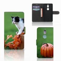 Nokia 7 | Telefoonhoesje | Met pasjeshouder | Kitten