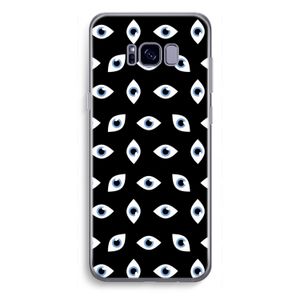 Eyes pattern: Samsung Galaxy S8 Plus Transparant Hoesje