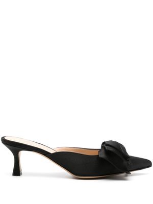 Roberto Festa mules Solis 50 mm à détail de nœud strassé - Noir
