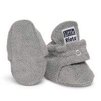 Little Riots slofjes grijs Fleece Maat - thumbnail